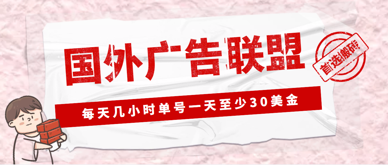 外面收费1980最新国外LEAD广告联盟搬砖项目，单号一天至少30美金(详细教程)-网亿资源平台