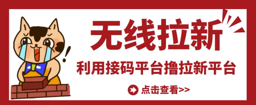 最新接码无限拉新项目，利用接码平台赚拉新平台差价，轻松日赚500+￼-网亿资源平台