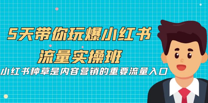 5天带你玩爆小红书流量实操班，小红书种草是内容营销的重要流量入口-网亿资源平台