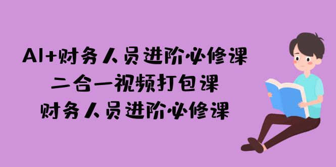 AI + 财务人员进阶必修课二合一视频打包课，财务人员进阶必修课-网亿资源平台