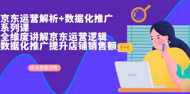 京东运营解析与数据化推广系列课，全维度讲解京东运营逻辑+数据化推广提…-网亿资源平台