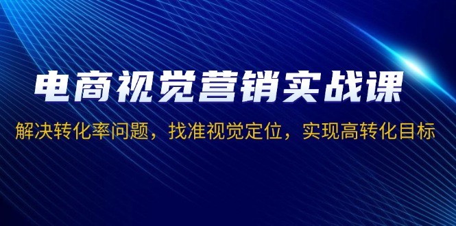 电商视觉营销实战课，解决转化率问题，找准视觉定位，实现高转化目标-网亿资源平台