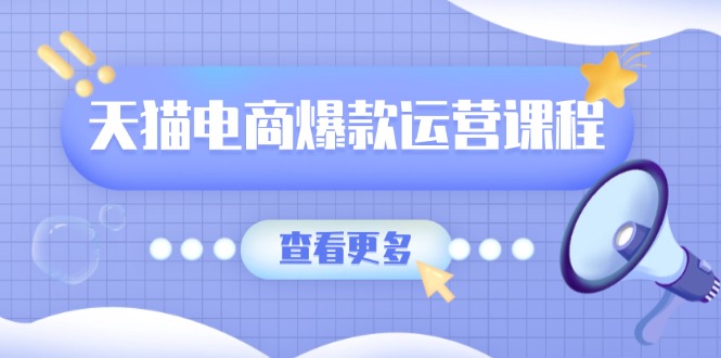 天猫电商爆款运营课程，爆款卖点提炼与流量实操，多套模型全面学习-网亿资源平台