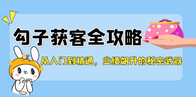 从入门到精通，勾子获客全攻略，业绩飙升的秘密武器-网亿资源平台
