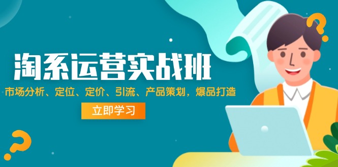 淘系运营实战班：市场分析、定位、定价、引流、产品策划，爆品打造-网亿资源平台