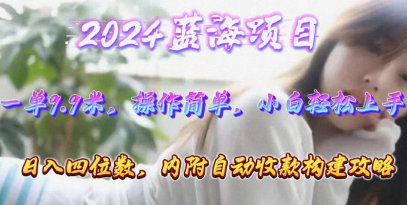 年轻群体的蓝海市场，1单9.9元，操作简单，小白轻松上手，日入四位数-网亿资源平台