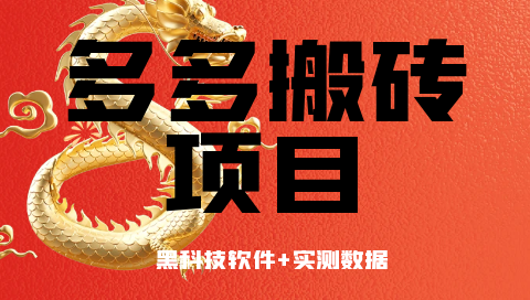 多多搬砖付费2980项目 每日3小时躺赚3000~6000 实打实不吹不虚干就有！-网亿资源平台