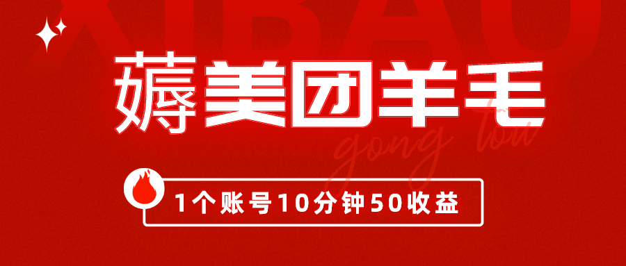 我这朋友薅美团羊毛，1个账号10分钟50收益,有手就能搞！-网亿资源平台