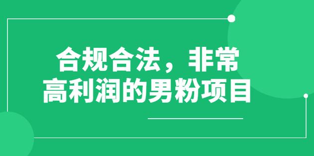 男粉5.0，全新升级思路，一天多1500+-网亿资源平台