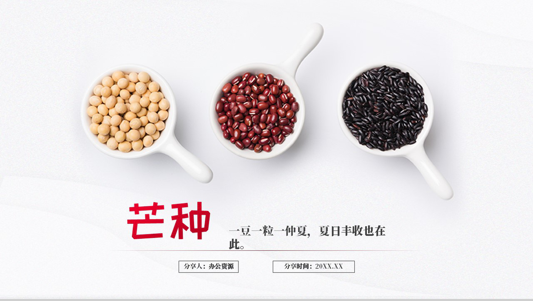 关于中国传统二十四节气芒种的介绍PPT模板-网亿资源平台