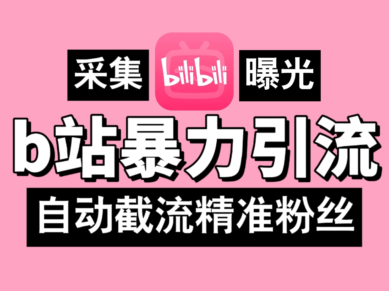 B站暴力引流机，日引300+精准粉，全行业通用！-网亿资源平台
