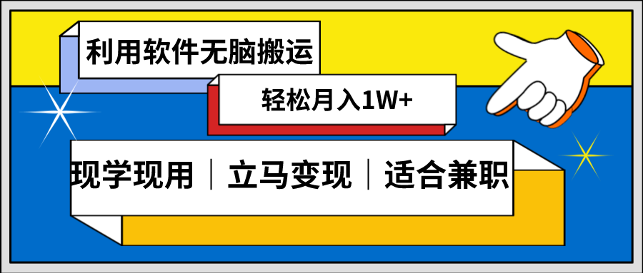低密度新赛道 视频无脑搬 一天1000+几分钟一条原创视频 零成本零门槛超简单-网亿资源平台