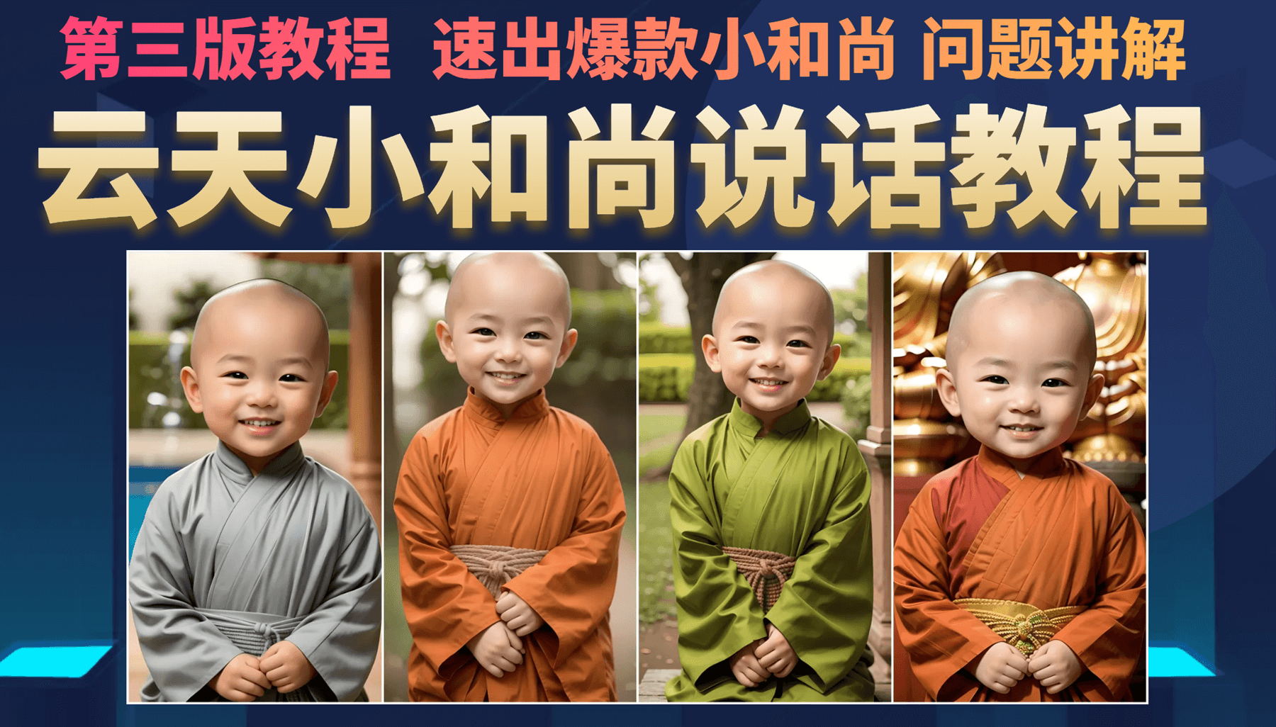 云天小和尚会说话，7天万粉（第3版教程）-网亿资源平台