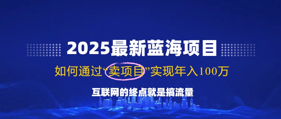 2025最新蓝海项目，零门槛轻松复制，月入10万+，新手也能操作！-网亿资源平台
