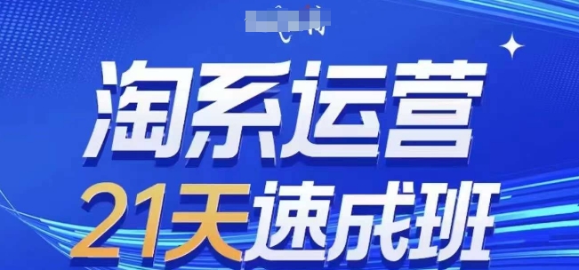 淘系运营21天速成班(更新24年12月)，0基础轻松搞定淘系运营，不做假把式-网亿资源平台