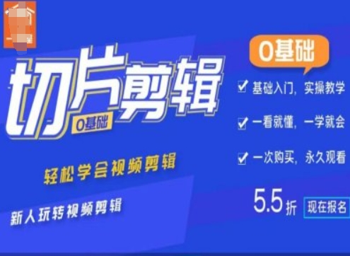 0基础IP切片剪辑，轻松学会视频剪辑，新人玩转视频剪辑-网亿资源平台