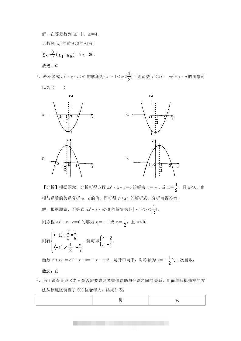 图片[2]-2020-2021年北京市昌平区高二数学下学期期末试题及答案(Word版)-网亿资源平台