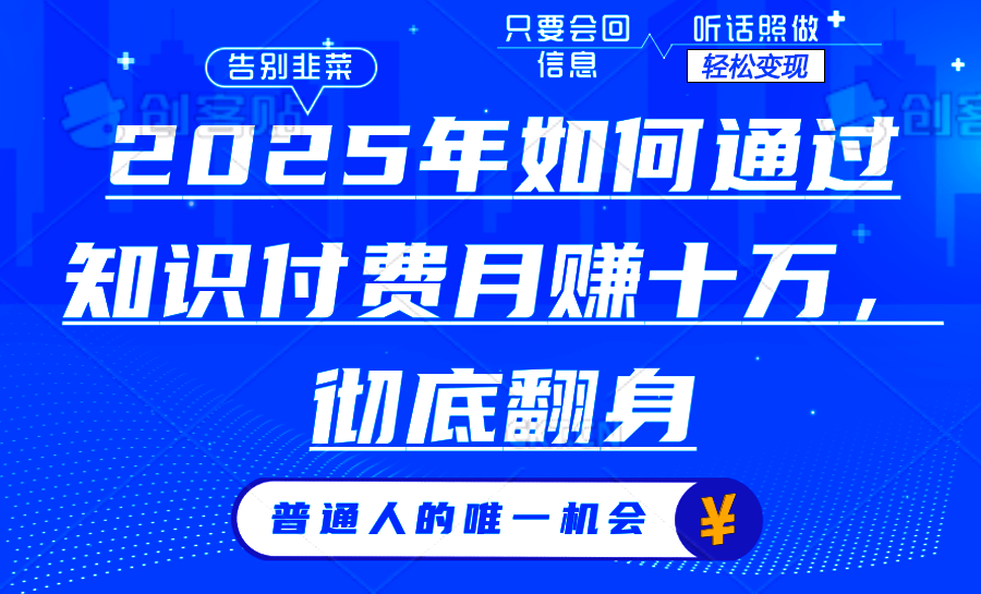 （14019期）2025年如何通过知识付费月入十万，年入百万。。-网亿资源平台