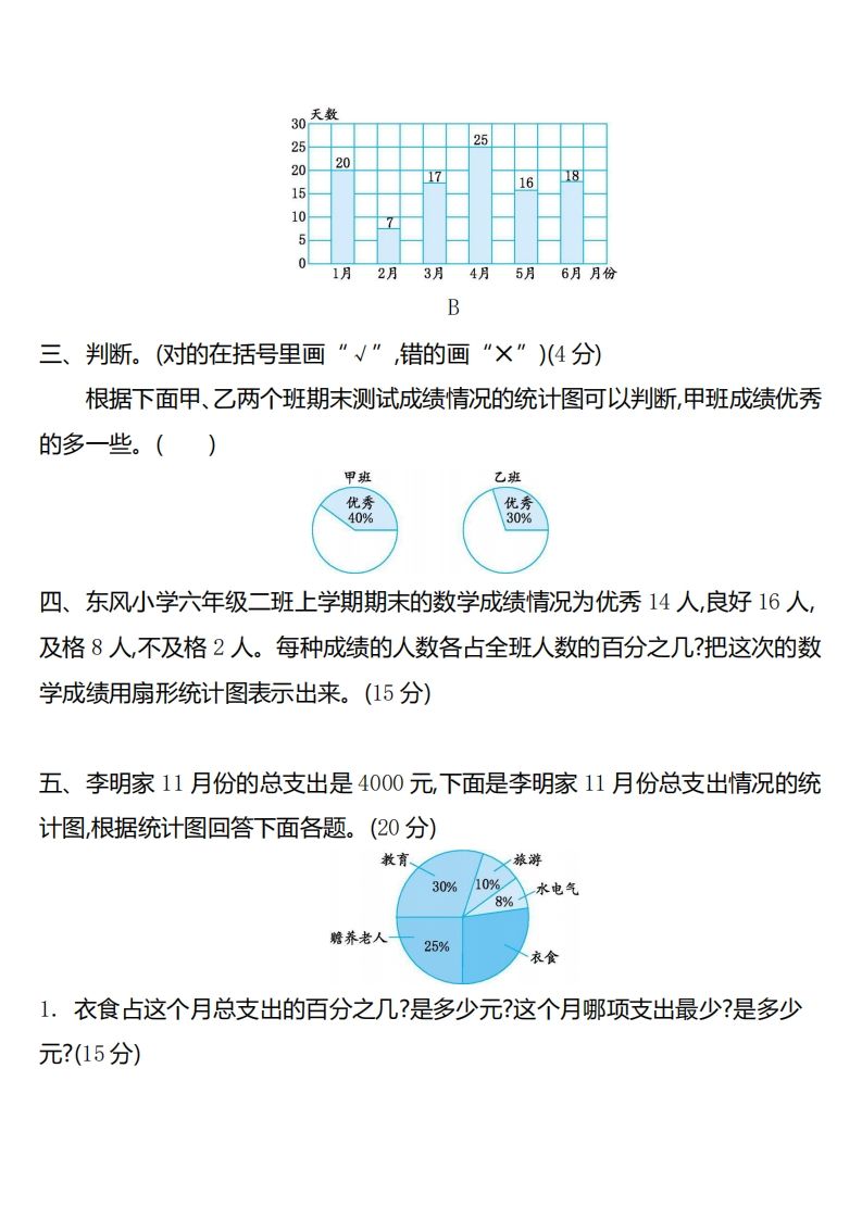 六下苏教版数学第一单元测试卷-2-网亿资源平台