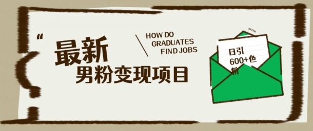 最新男粉变现项目，日引100+S粉，流量爆炸，小白轻松上手-网亿资源平台