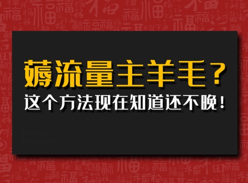 偷偷用AI薅流量主羊毛?这个方法现在知道还不晚!-网亿资源平台