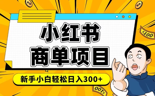 小红书千粉商单，稳定快速变现项目，实现月入6-8k并不是很难-网亿资源平台